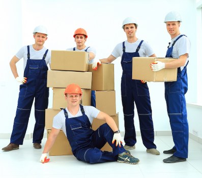 Loading furniture and boxes into a removal van in Bexley