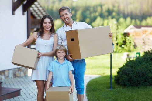 Careful loading of furniture and boxes for a Bexley home relocation