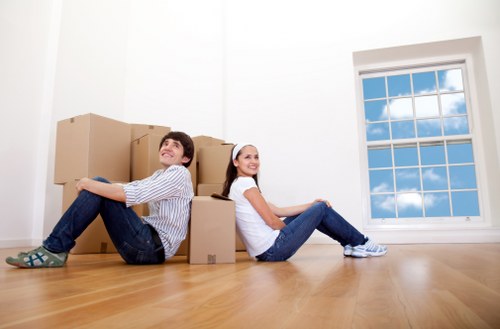 Man and van loading furniture for a local move in Bexley
