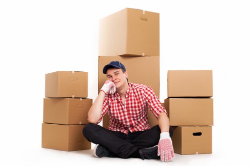 Local removal van used for furniture transport in Bexley