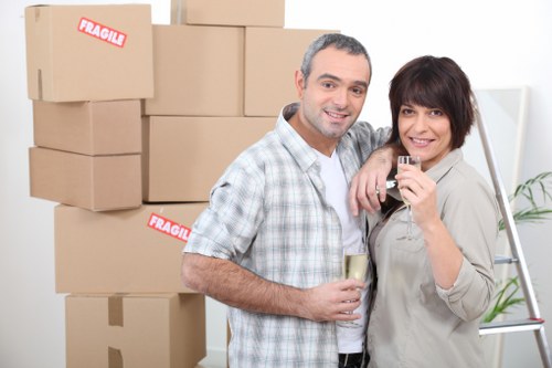 Unpacking boxes in a Bexley family property